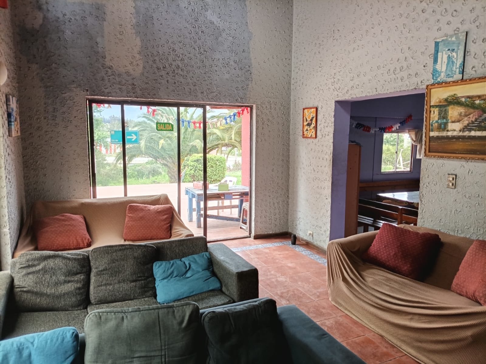 Sala de estar de la sede Melipilla